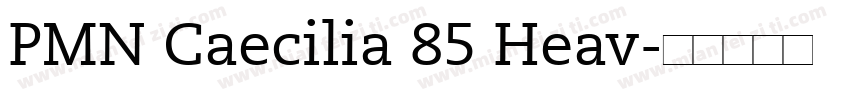 PMN Caecilia 85 Heav字体转换